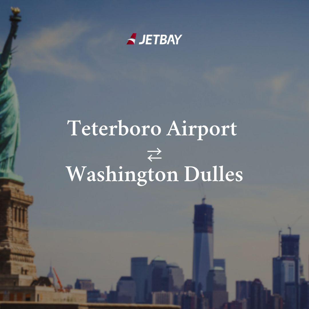 Private Jet from Teterboro to Washington Dulles International Airport