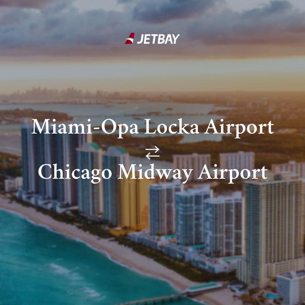 Private Jet from Miami-Opa Locka to Chicago Midway Airport