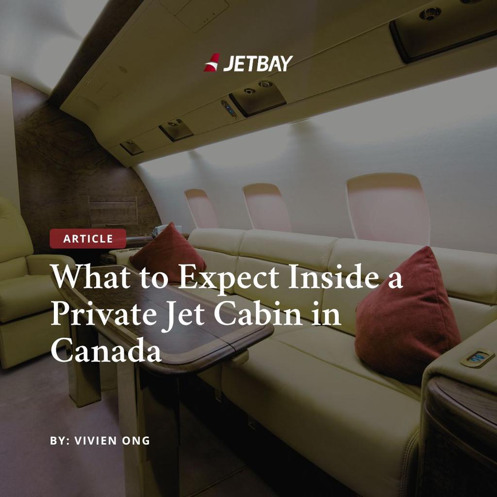 What to Expect Inside a Private Jet Cabin in Canada
