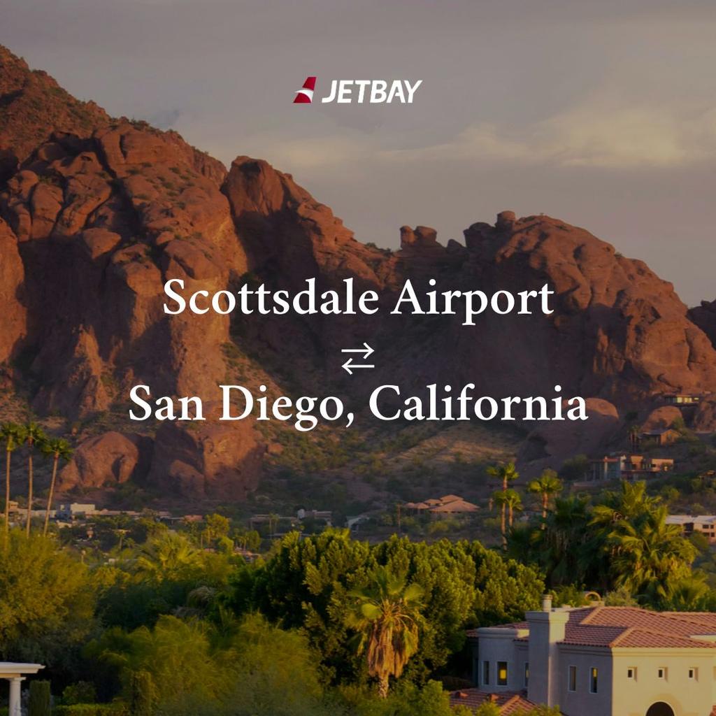 Private Jet from Scottsdale to San Diego