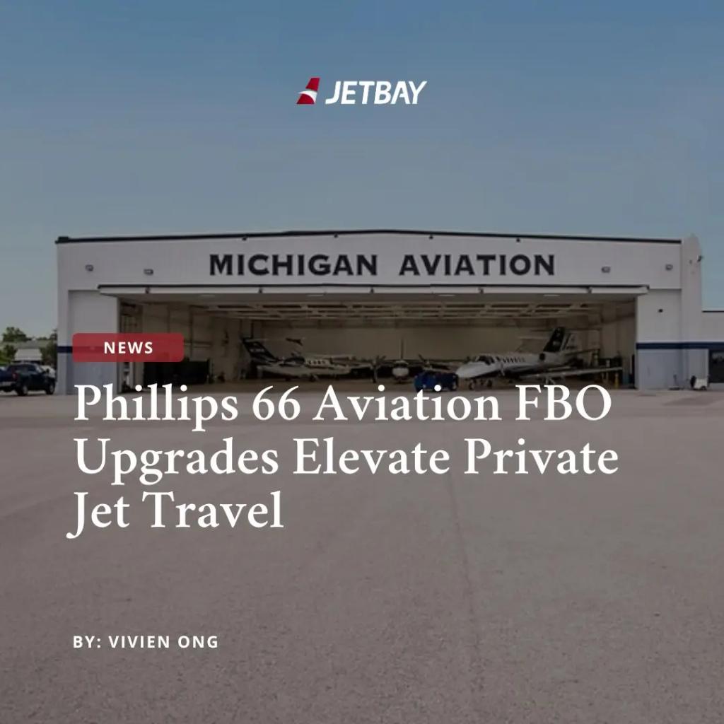 Michigan Aviation hangar facility showcasing JETBAY's FBO upgrade news for enhanced private jet services