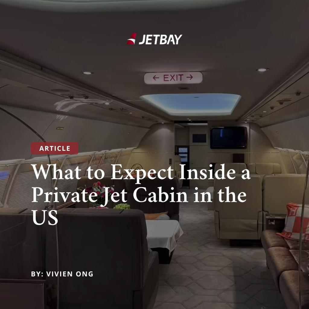 What to Expect Inside a Private Jet Cabin in the US