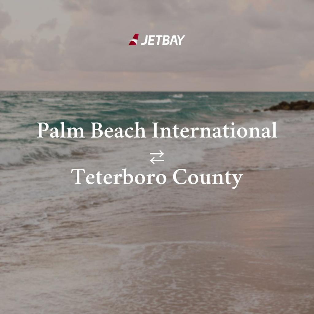 Private Jet from Palm Beach International to Teterboro