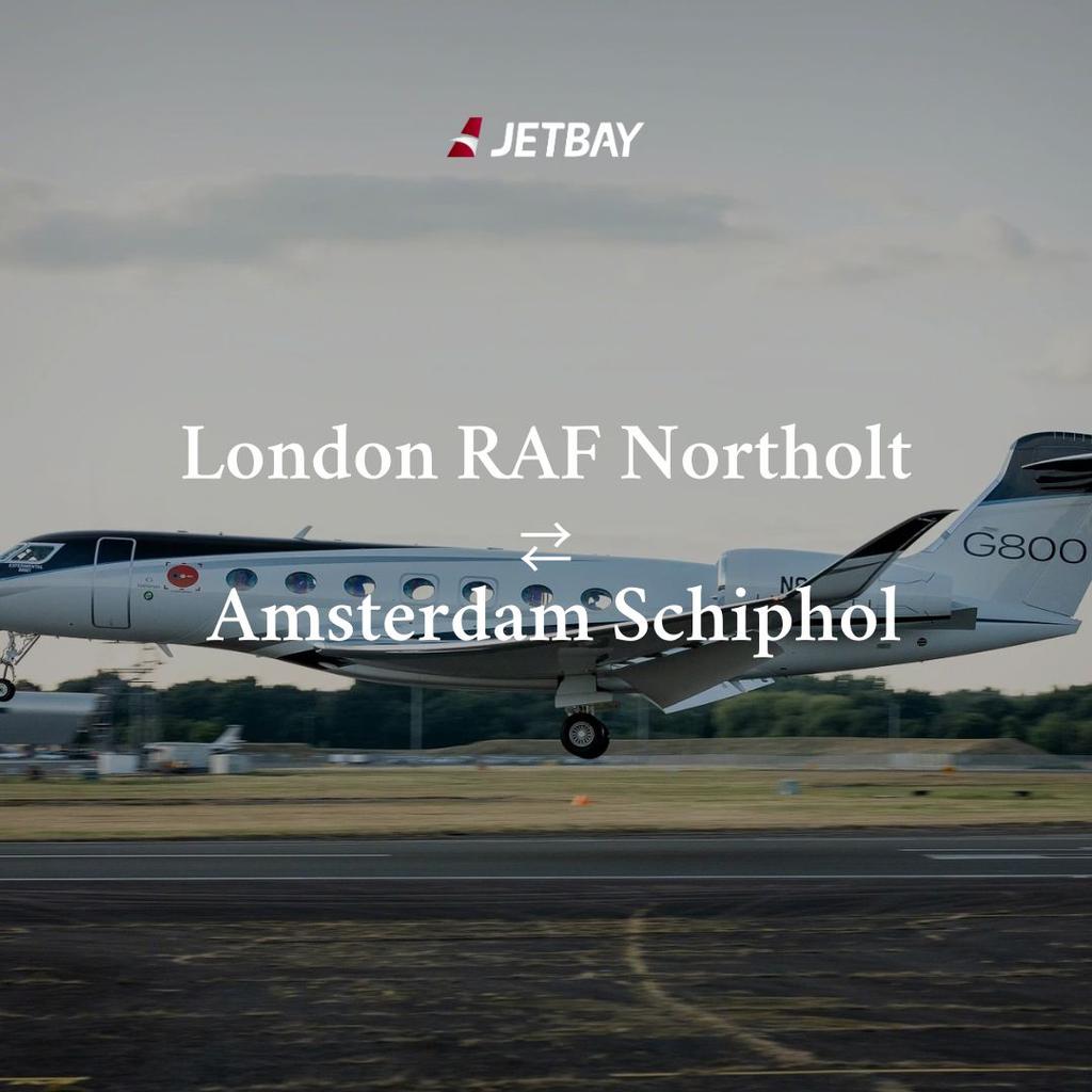 Private Jet from London RAF Northolt to Amsterdam